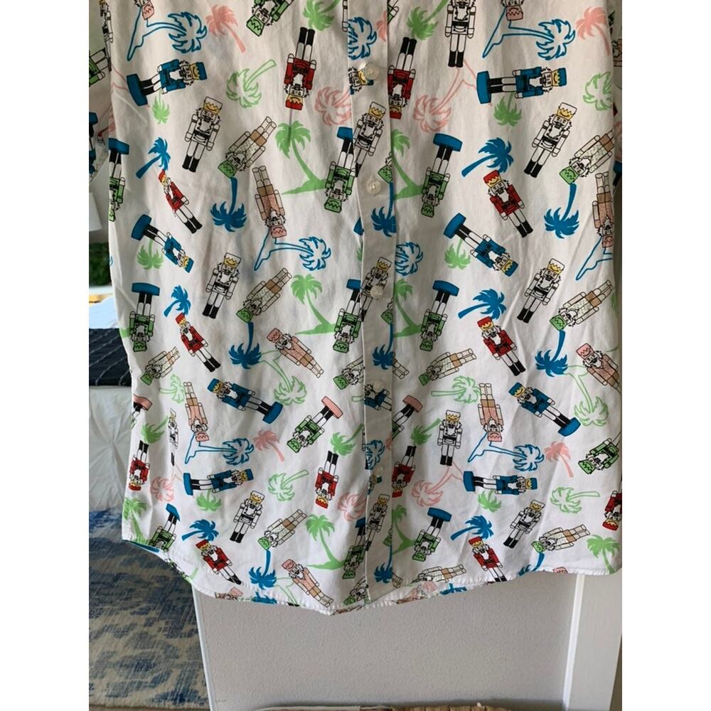 American Rag Nutcracker & Palms Buttonup - image 5